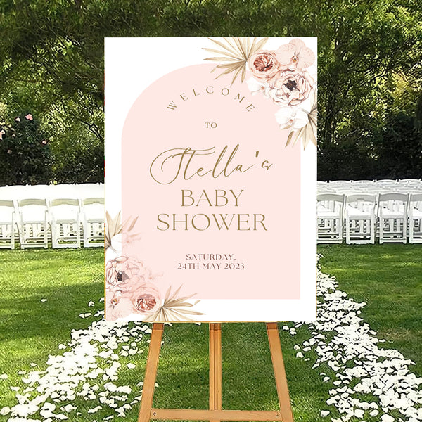 Baby Shower Welcome Board Sign for Decoration