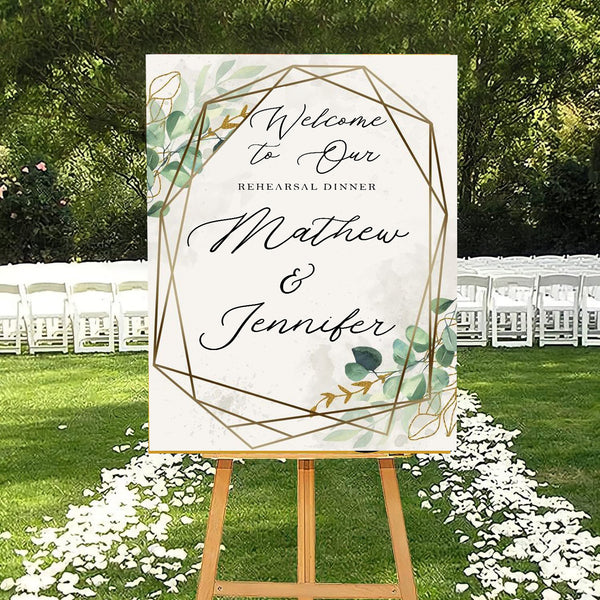Rehearsal Dinner Welcome Sign Board