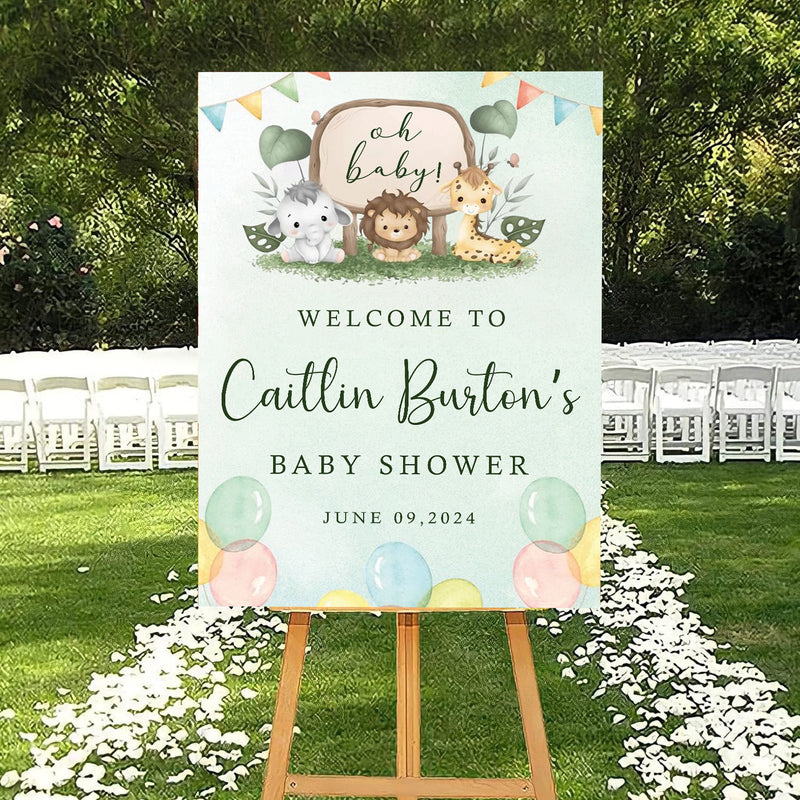 Baby Shower Welcome Board Sign for Decoration