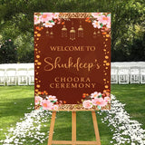 Choora Ceremony Signage Welcome Board for Decoration