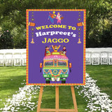 Jaggo Welcome Signage for Punjabi Wedding Decoration