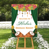 Dholki Ceremony Signage or Welcome Board for Decoration