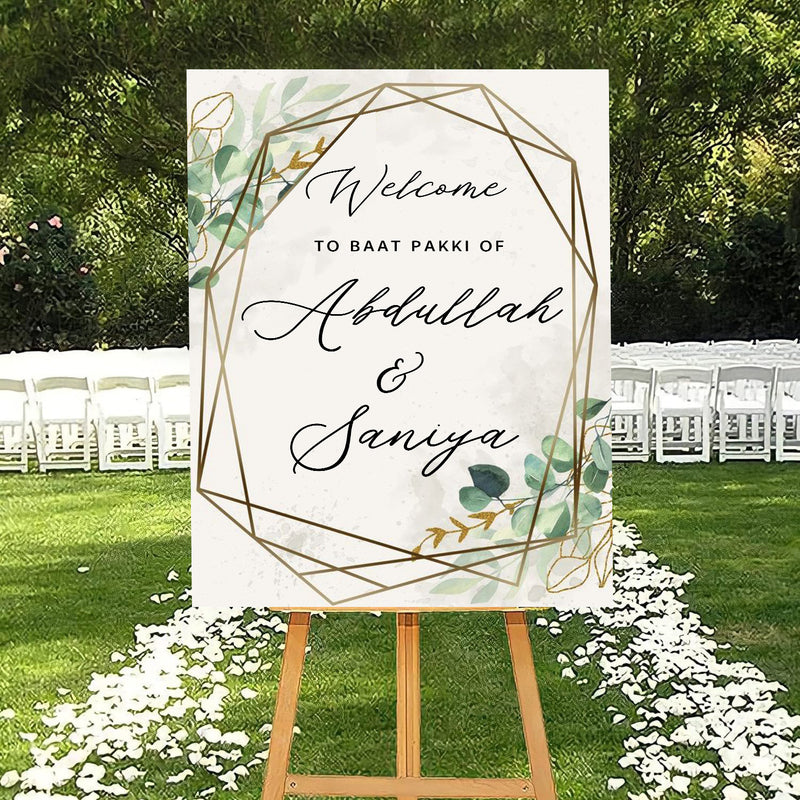 Islamic Wedding Sign/Nikkah Ceremony Board for Decoration