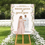 Islamic Wedding Sign/Nikkah Ceremony Board for Decoration