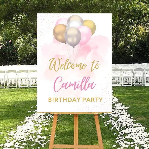 First Birthday Theme Birthday Party Yard Sign/Welcome Board