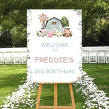 Farm Animal Theme Birthday Party Yard Sign/Welcome Board