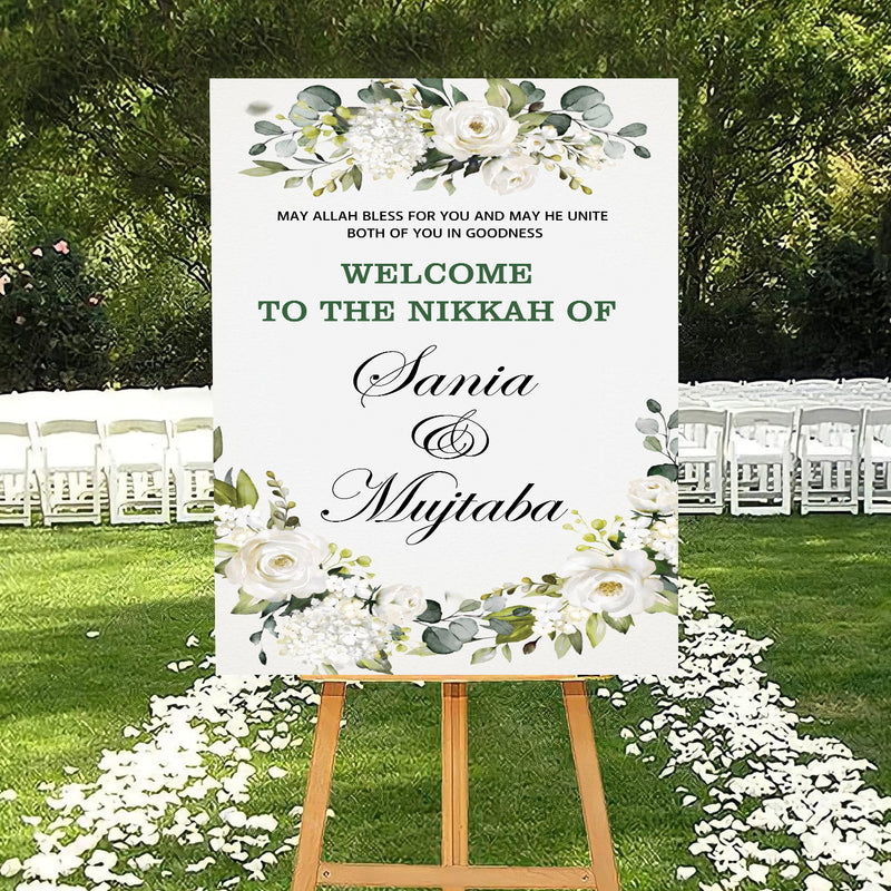 Islamic Wedding Sign/Nikkah Ceremony Board for Decoration