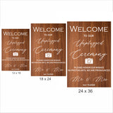 Unplugged Ceremony Wedding Sign Board for Decoration