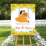 Haldi Ceremony Welcome Board for Decoration