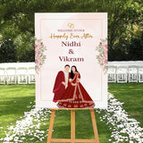 Indian Wedding Ceremony Welcome Board for Decoration