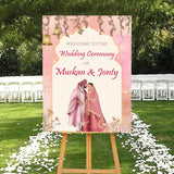 Indian Wedding Ceremony Welcome Board for Decoration