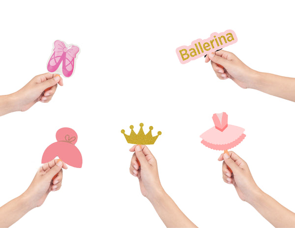 Ballerina Birthday Party Photo Booth Props Kit