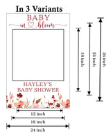 Boho Theme Baby Shower Party Selfie Photo Booth Frame