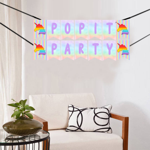 Pop It Theme Birthday Party Banner for Decoration