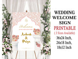 Indian Wedding Ceremony Welcome Board for Decoration