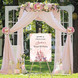 Princess Theme Birthday Party Yard Sign/Welcome Board