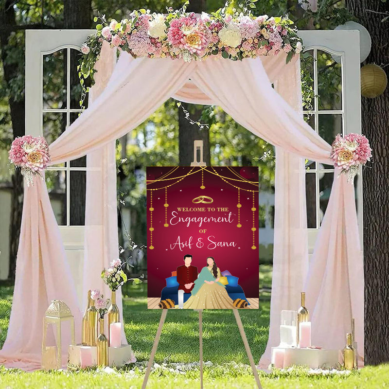 Engagement Ceremony /Welcome Board for Decoration