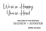 Wedding Welcome Sign Board for Decoration