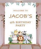 Jungle Safari Theme Birthday Party Yard Sign/Welcome Board