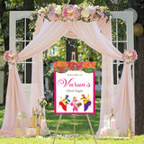 Dhol  Night Ceremony Signage or Welcome Board for Decoration