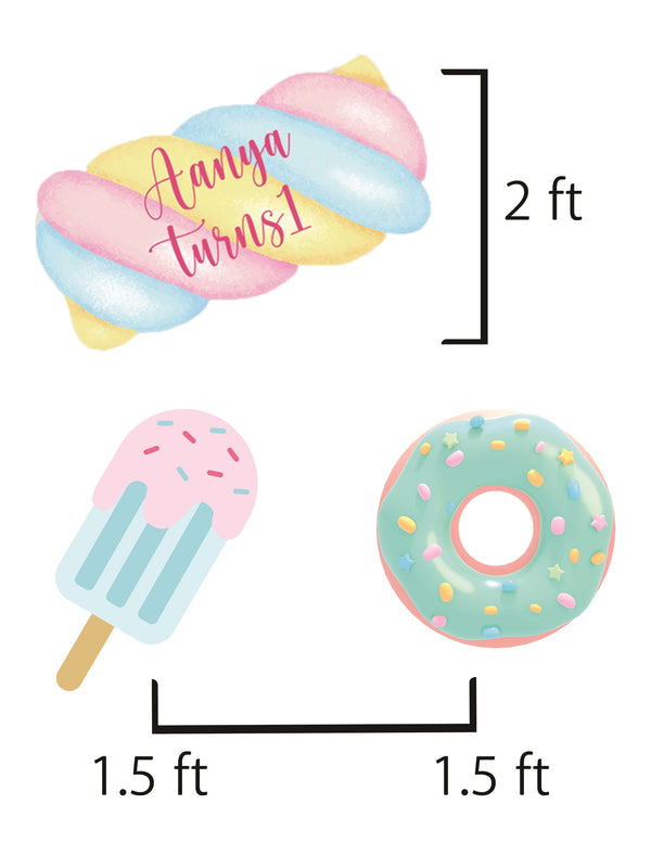 Candyland Theme Birthday Party Cutouts