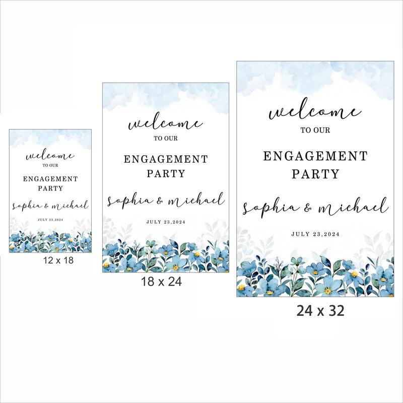 Engagement Party Welcome Board for Decoration