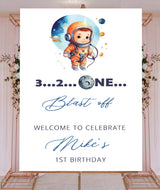 Space Theme Birthday Party Yard Sign/Welcome Board