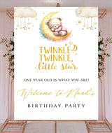 Twinkle Twinkle Little Star Theme Birthday Party Yard Sign/Welcome Board.