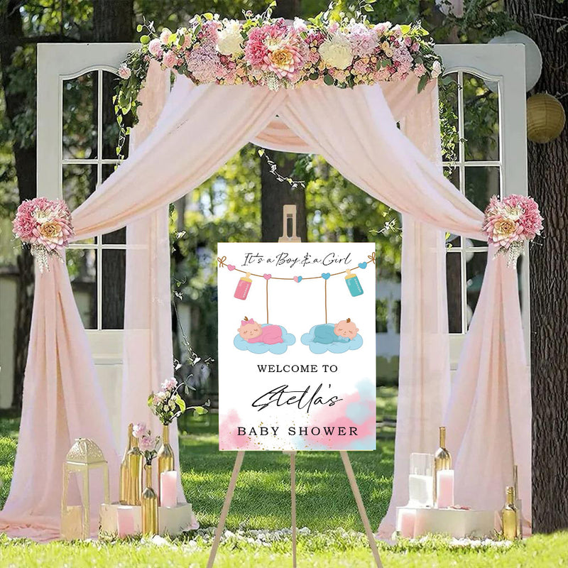 Baby Shower Welcome Board Sign for Decoration