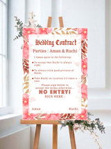 Wedding Contract / Bridal Party Welcome Signage