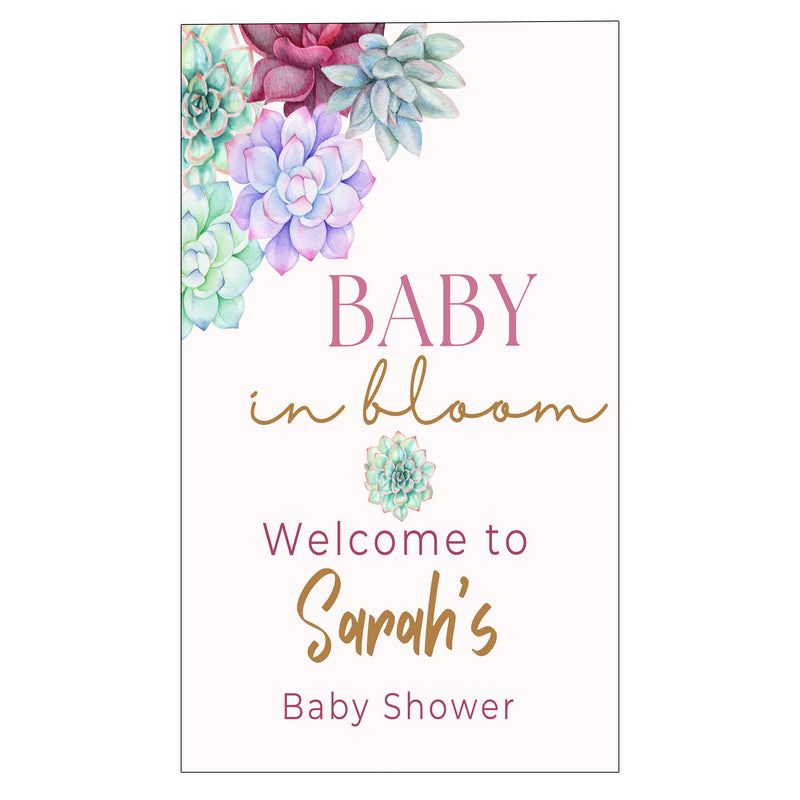 Baby In Bloom Theme Baby Shower E- Invite/Printed Invitation Card