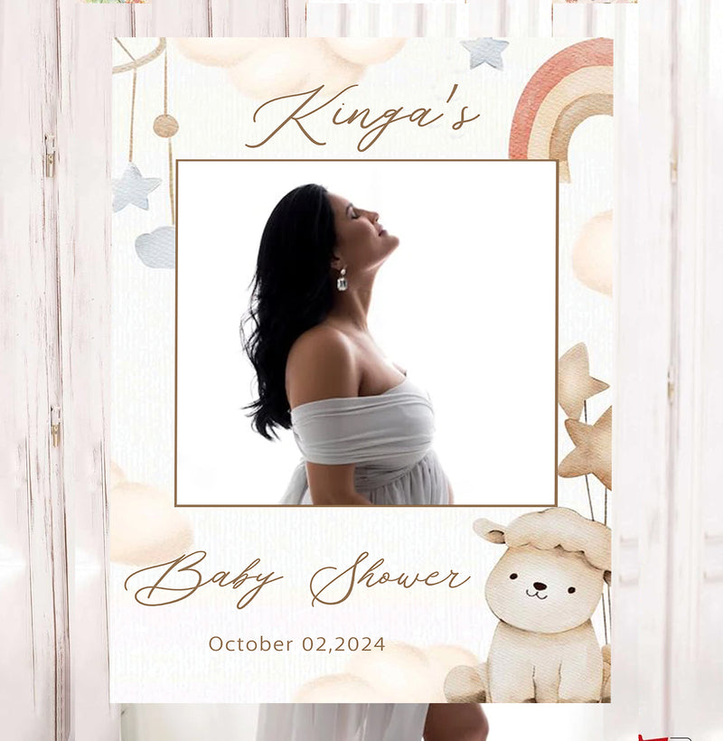 Baby Shower Party Selfie Photo Booth Frame