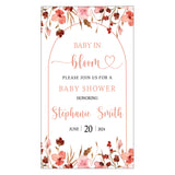 Baby In Bloom Theme Baby Shower E- Invite/Printed Invitation Card