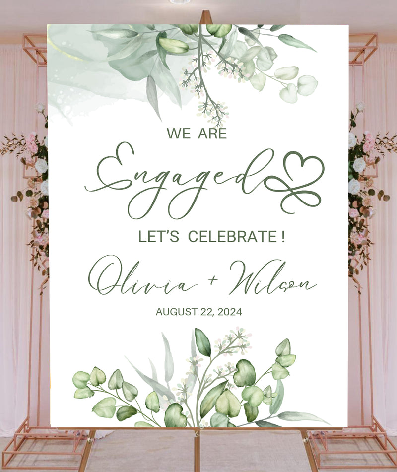 Engagement Party Welcome Board for Decoration