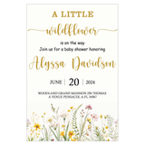 Wild Flower Theme Baby Shower E- Invite/Printed Invitation Card