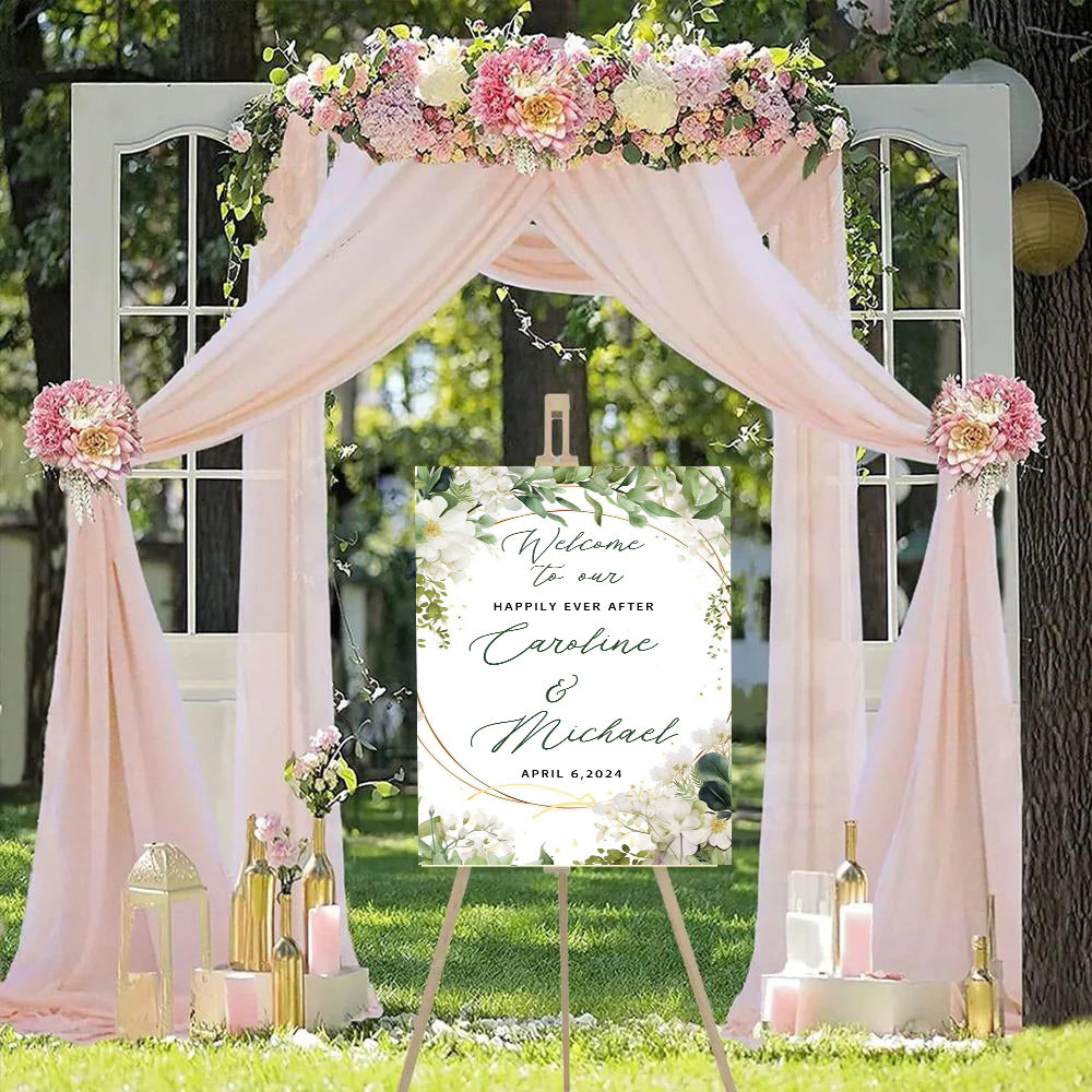 Wedding Welcome Sign Board for Decoration