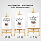 Unplugged Ceremony Wedding Welcome Sign Board for Decoration