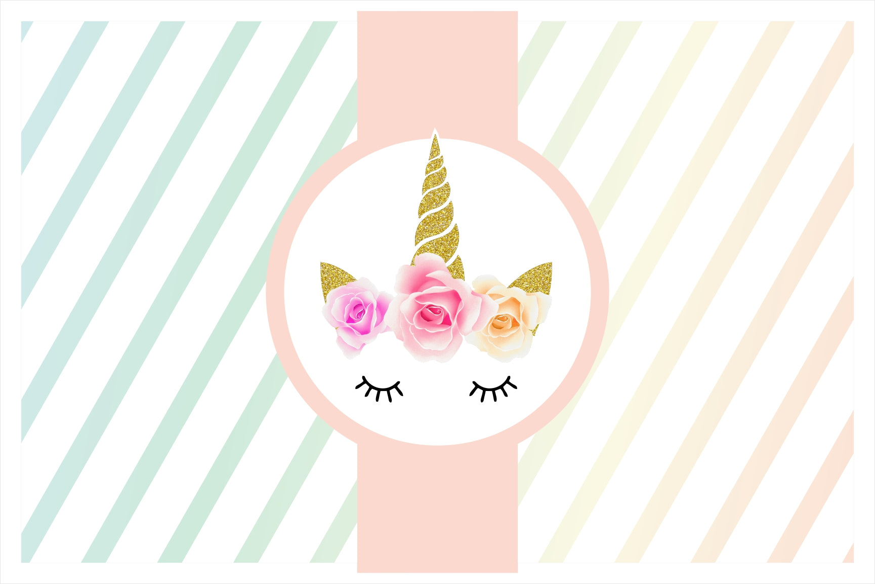 Unicorn Theme Birthday Table Mats for Decoration