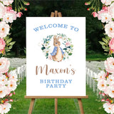 Bunny Theme Birthday Party Yard Sign/Welcome Board