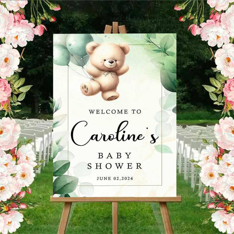 Baby Shower Welcome Board Sign for Decoration