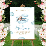 Air Plane Theme Birthday Party Yard Sign/Welcome Board