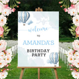 Hot Air Balloon Theme Birthday Party Yard Sign/Welcome Board