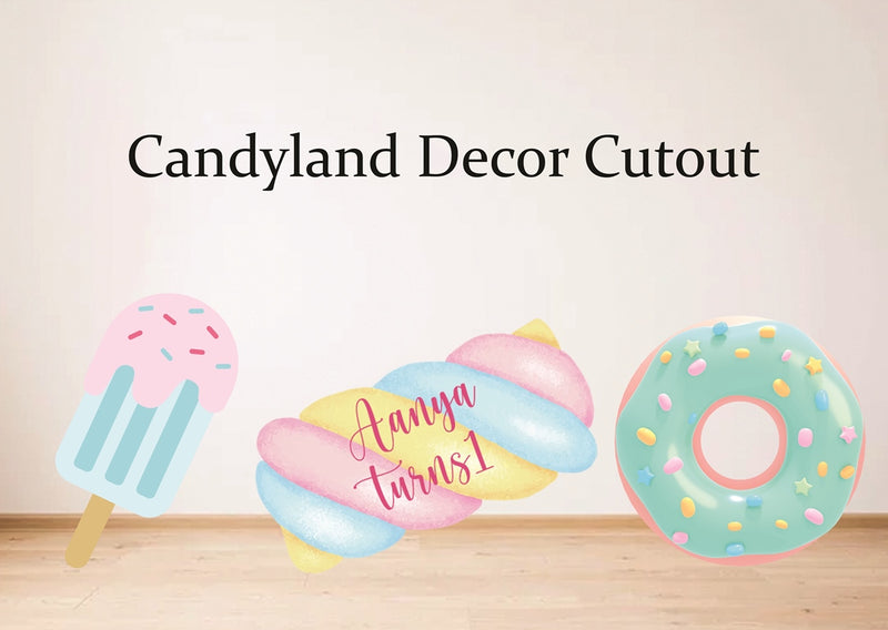 Candyland Theme Birthday Party Cutouts