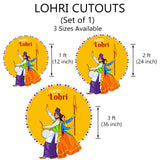 Lohri Party Cutouts for Decoration- 1 Happy Lohri Cutout