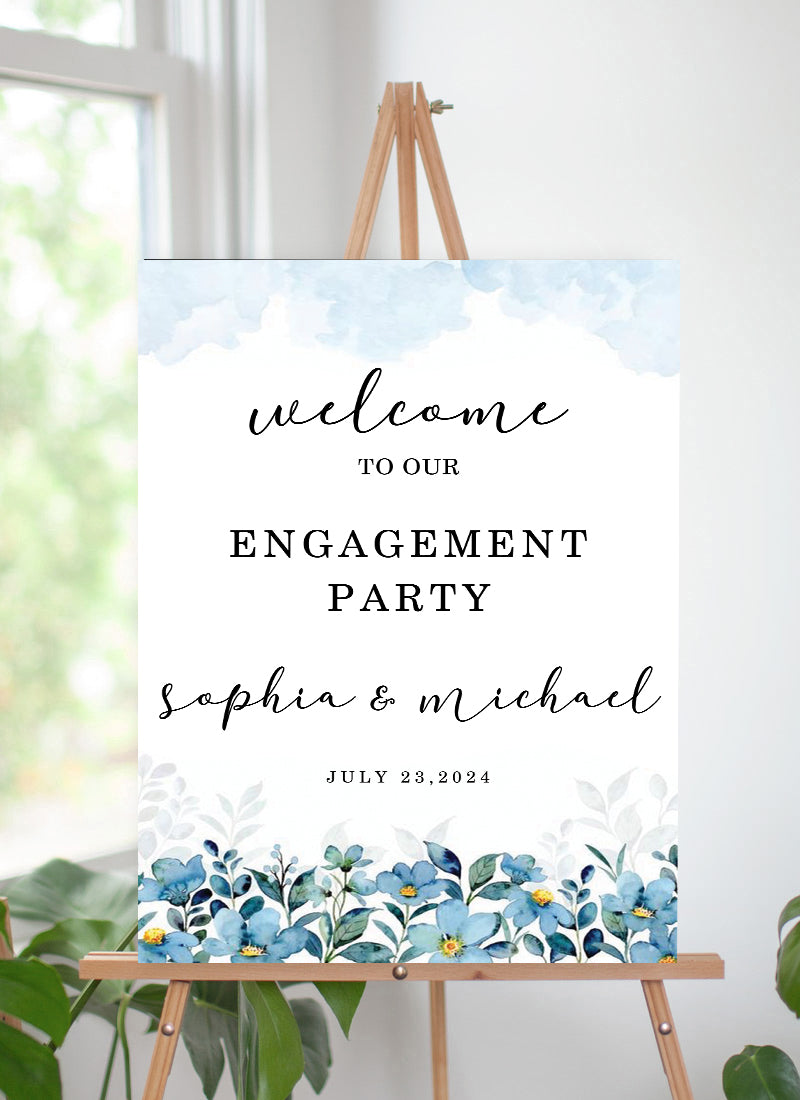 Engagement Party Welcome Board for Decoration