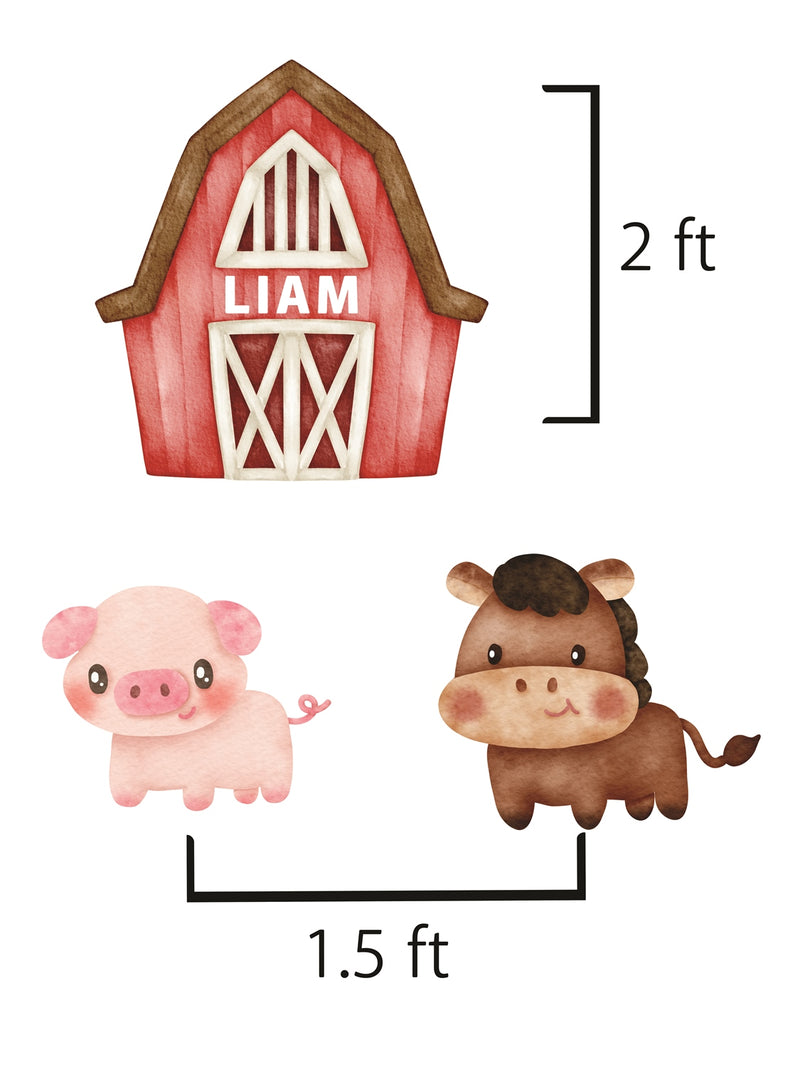 Farm Animal Theme Birthday Party Cutouts