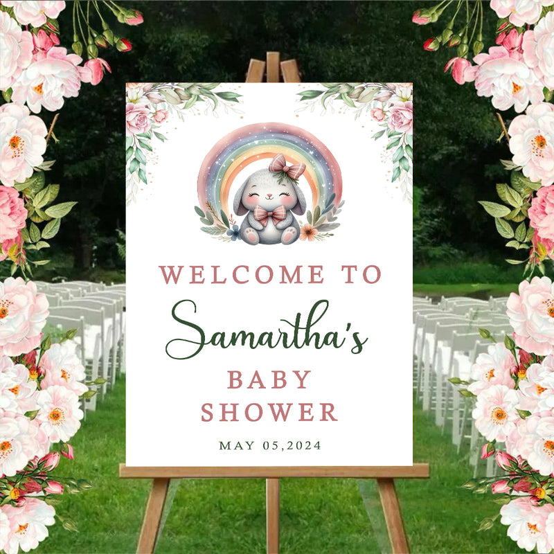 Baby Shower Welcome Board Sign for Decoration