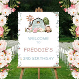 Farm Animal Theme Birthday Party Yard Sign/Welcome Board