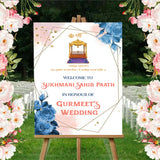 Sukhmani Sahib Path Welcome Sign Board for Decoration