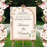 Indian Punjabi Wedding Anand Karaj Ceremony Welcome Board for Decoration